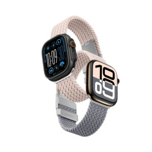 2 vnt. „AmazingThing Blend Band“ dirželių rinkinys, skirtas Apple Watch 45/46/49mm – rožinė-pilka/rožinė