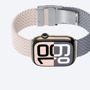 2 vnt. „AmazingThing Blend Band“ dirželių rinkinys, skirtas Apple Watch 45/46/49mm – rožinė-pilka/rožinė - Image 4
