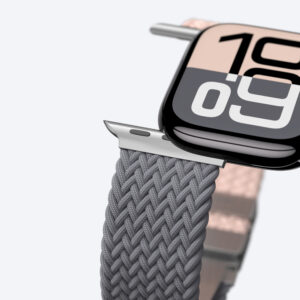 2 vnt. „AmazingThing Blend Band“ dirželių rinkinys, skirtas Apple Watch 45/46/49mm – rožinė-pilka/rožinė - Image 6