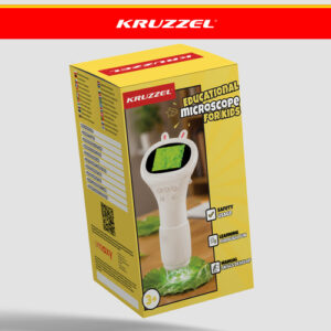 Kruzzel 1000x baltas edukacinis mikroskopas - Image 2
