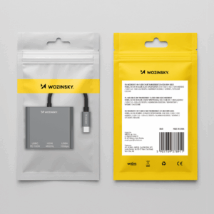 Wozinsky WHCH-01 USB-C PD 100W HDMI 4K@30Hz USB-A 10Gbps šakotuvas - pilkas - Image 8