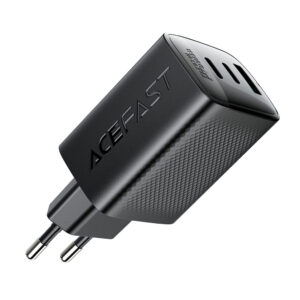 Acefast A108 GaN PD 67W 2xUSB-C 1xUSB-A sieninis įkroviklis – juodas - Image 3