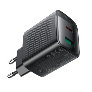 Acefast A106 GaN PD 45W USB-C USB-A sieninis įkroviklis – juodas - Image 4
