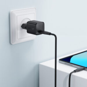 Acefast A118 GaN PD 30W USB-C sieninis įkroviklis – juodas - Image 9