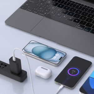 Dudao L9C Max 240W PD USB-C – USB-C laidas 1.2m – Baltas - Image 4