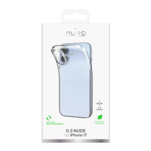 Puro 0.3 Nude itin plonas TPU dėklas, skirtas iPhone 17 – skaidrus - Image 2