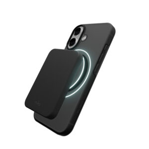 Puro Daylight Magsafe suderinamas silikoninis dėklas, skirtas iPhone 17 – pusiau skaidrus juodas - Image 3