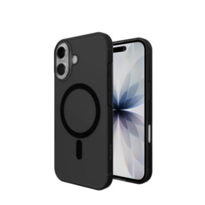 Puro Daylight Magsafe suderinamas silikoninis dėklas, skirtas iPhone 17 – pusiau skaidrus juodas - Image 4