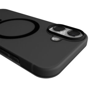 Puro Daylight Magsafe suderinamas silikoninis dėklas, skirtas iPhone 17 – pusiau skaidrus juodas - Image 6