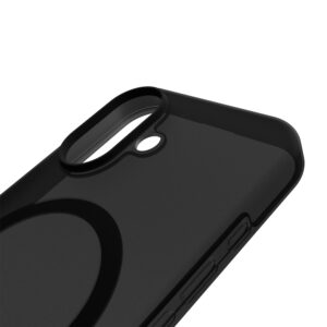 Puro Daylight Magsafe suderinamas silikoninis dėklas, skirtas iPhone 17 – pusiau skaidrus juodas - Image 7