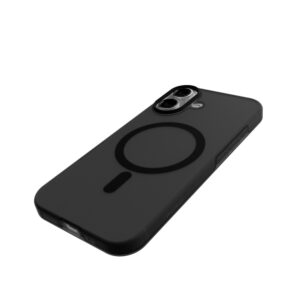 Puro Daylight Magsafe suderinamas silikoninis dėklas, skirtas iPhone 17 – pusiau skaidrus juodas - Image 9