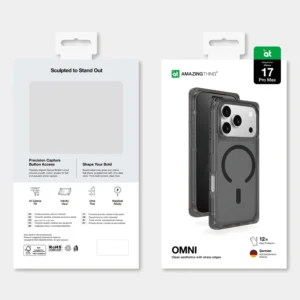 AmazingThing Omni dėklas, skirtas iPhone 17 Pro, suderinamas su MagSafe – juodas - Image 5