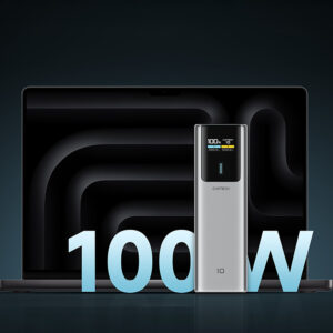 CUKTECH CKPB100PGLBL Išorinė baterija 150W 10000mAh USB-C USB-A - Pilka - Image 4