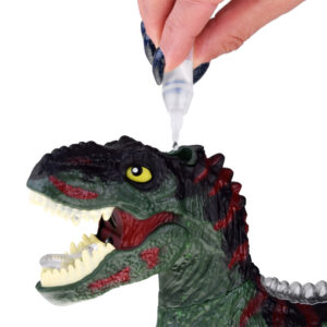 Gestais valdomas dinozauras + RC nuotolinio valdymo pultas 2in1 kvėpuoja, riaumoja, šviečia, šoka RC0625 ZI - Image 5