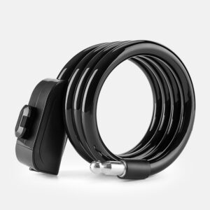 Wozinsky WPB-01R nešiojama dviračio spyna su apsaugos nuo vagystės trosu ir 2 raktais elektriniams dviračiams bei motociklams – juoda - Image 3