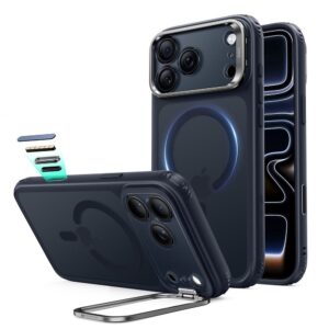 ESR CLASSIC HYBRID KICKSTAND MagSafe iPhone 17 Pro / 18 Pro MATINĖ MĖLYNA