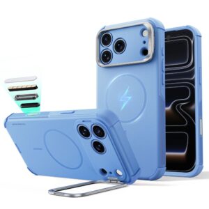 ESR CYBER TOUGH DĖKLAS SU STOVU IR MagSafe iPhone 17 Pro Max / 18 Pro Max ŠVIESIAI MĖLYNAS
