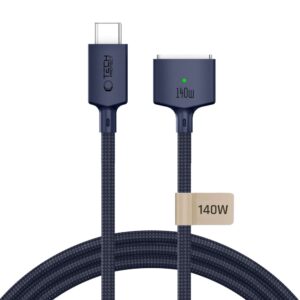 TECH-PROTECT MMC01 ULTRABOOST MAGNETINIS MACBOOK KABELIS USB-C Į MagSafe 3 140W 300CM TAMSIAI MĖLYNAS