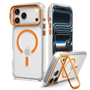 Spigen Ultra Hybrid OPTIK S MagSafe iPhone 17 Pro / 18 Pro SKAIDRUS/ORANŽINIS - Image 2