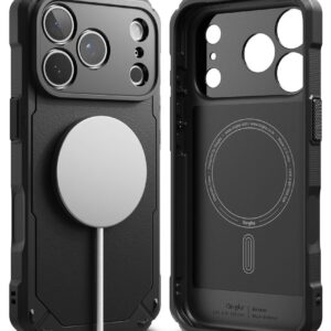 RINGKE RUGGED GEAR MAGNETINIS MagSafe DĖKLAS iPhone 17 Pro Max / 18 Pro Max JUODAS - Image 2