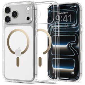 Spigen ULTRA HYBRID MagSafe iPhone 17 Pro / 18 Pro SKAIDRUS/AUKSINIS