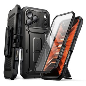 SupCase UNICORN BEETLE Pro iPhone 17 Pro Max / 18 Pro Max DĖKLAS JUODAS