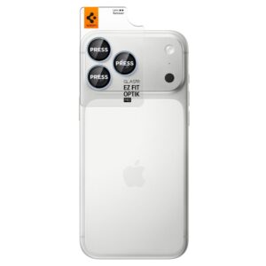 Spigen OPTIK PRO GLAS.TR EZ FIT KAMEROS APSAUGA 2-PACK IPHONE 18 PRO / 18 PRO MAX ŠVIESIAI MĖLYNA - Image 2