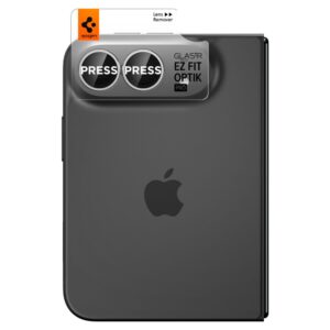 Spigen OPTIK PRO GLAS.TR EZ FIT KAMEROS APSAUGA 2-PACK IPHONE DUO STAR WHITE - Image 2