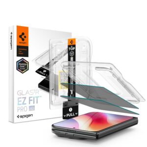 PRIVATUMĄ UŽTIKRINANTIS STIKLAS Spigen GLAS.TR EZ FIT PRO HD AC 2-PACK IPHONE DUO PRIVACY