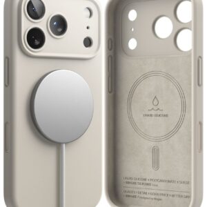 RINGKE SILIKONINIS MAGNETINIS MAGSAFE DĖKLAS iPhone 17 PRO MAX / 18 PRO MAX STONE - Image 2
