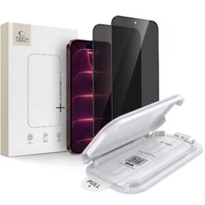 PRIVATUMĄ UŽTIKRINANTIS STIKLAS Tech-Protect ONETOUCH SET SPY+ 2-PACK iPhone 18 PRO PRIVACY