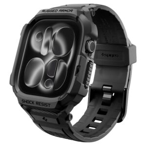 Spigen RUGGED ARMOR PRO APPLE WATCH 12 (46 MM) MATINĖ JUODA