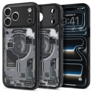 Spigen Ultra Hybrid MagSafe iPhone 17 Pro Max / 18 Pro Max ZERO ONE DĖKLAS juodos spalvos