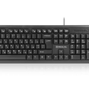 Klaviatūros ir pelės rinkinys REAL-EL Kit 511, juodos spalvos - Image 4
