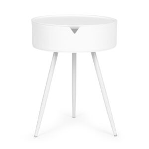 Apvalus naktinis stalelis su nuimamu plastikiniu viršumi - ModernHome - Image 2