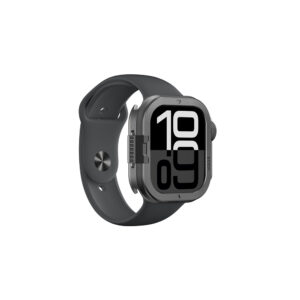 AmazingThing Titan Pro metalinis dėklas Apple Watch 11 46mm aliuminis – juodas - Image 4
