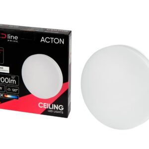 LED šviestuvas, paviršinis, ACTON 18W 1900lm 3000K IP54 apvalus su judesio jutikliu