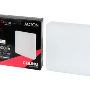LED šviestuvas, paviršinis, ACTON 18W 2000lm 4000K IP54 kvadratinis su judesio jutikliu