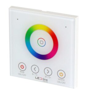 LED valdiklio pultas, montuojamas sienoje, su spalvų ratu, RGBW/RGB+CCT, RF 2,4GHz, TUYA, VARIANTE, LED line PRIME - Image 1