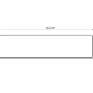 LED šviesos panelė 40W, 4800lm, 4000K neutraliai balta, 120 x 30 cm, BACKLIT