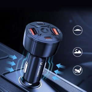 Wozinsky WLS-04 60W automobilinis įkroviklis 2xUSB-C 2xUSB-A - Juodas - Image 8