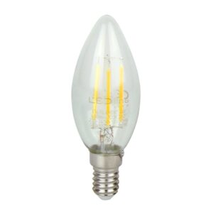LED lemputė E14 C35 230V 4W 480lm, šiltai balta 2700K, LED line LITE