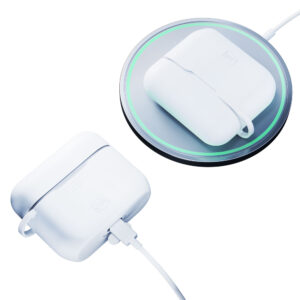 3mk silikoninis AirPods dėklas, skirtas AirPods Pro 3 – baltas - Image 6