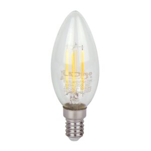 LED lemputė E14 C35 230V 5W 600lm, šiltai balta 2700K, pritemdoma, LED line LITE