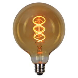 LED lemputė E27 G125 230V 4W 210lm, gintarinė balta 1800K, RETRO VINTAGE GOLD, pritemdoma, LED line PRIME