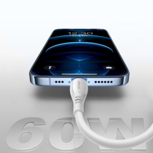 Joyroom S-A59 Vibrant Series 60W USB-C - USB-C laidas 1.2m - Baltas - Image 8