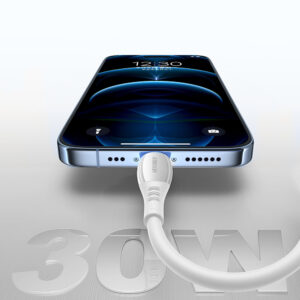 Joyroom S-A59 Vibrant Series 30W USB-C – Lightning laidas 1.2m – baltas - Image 8