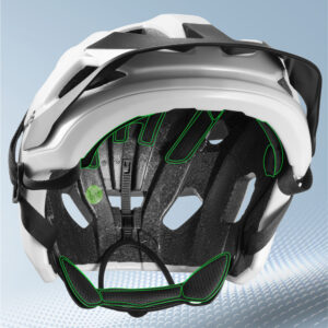 Rockbros LK-67 vaikiškas dviračio šalmas su nuimamu skydeliu 54–58 cm – baltas - Image 7