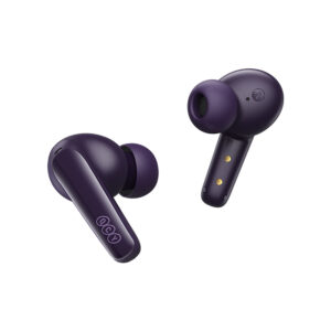 QCY T13X įstatomos į ausis ausinės su ENC IPX5 Bluetooth 5.3 – Violetinės - Image 2