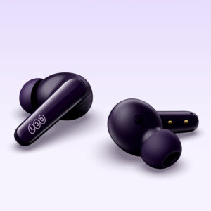 QCY T13X įstatomos į ausis ausinės su ENC IPX5 Bluetooth 5.3 – Violetinės - Image 5